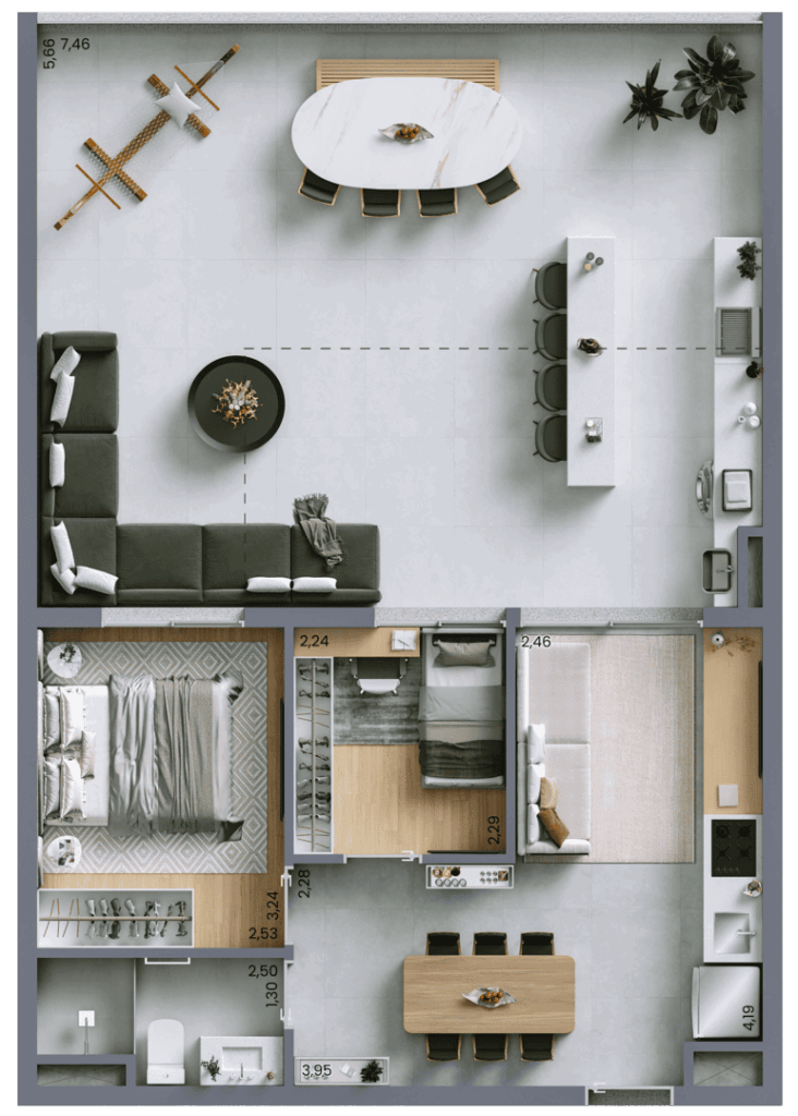 Planta-Artistica-do-Apartamento-Garden-de-85m²-com-2-dormitorios-e-1-vaga-.png