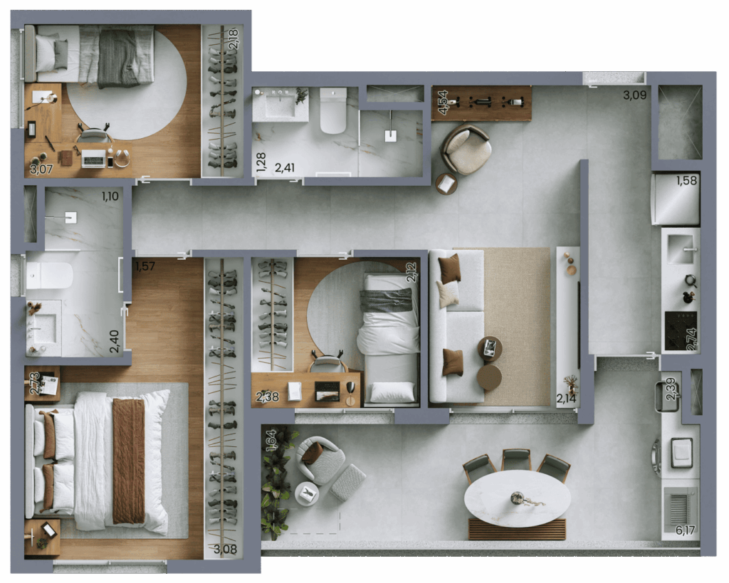 Planta-Artistica-do-Apartamento-Padrao-de-69m²-com-3-dormitorios-1-suite-e-1-vaga.png