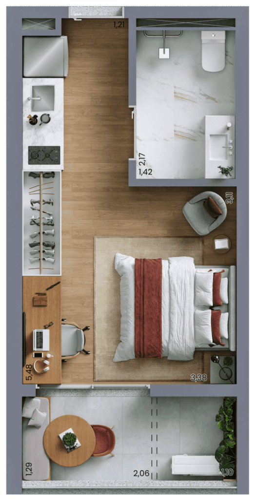 Planta-Artistica-do-Studio-Padrao-de-27m²-.png